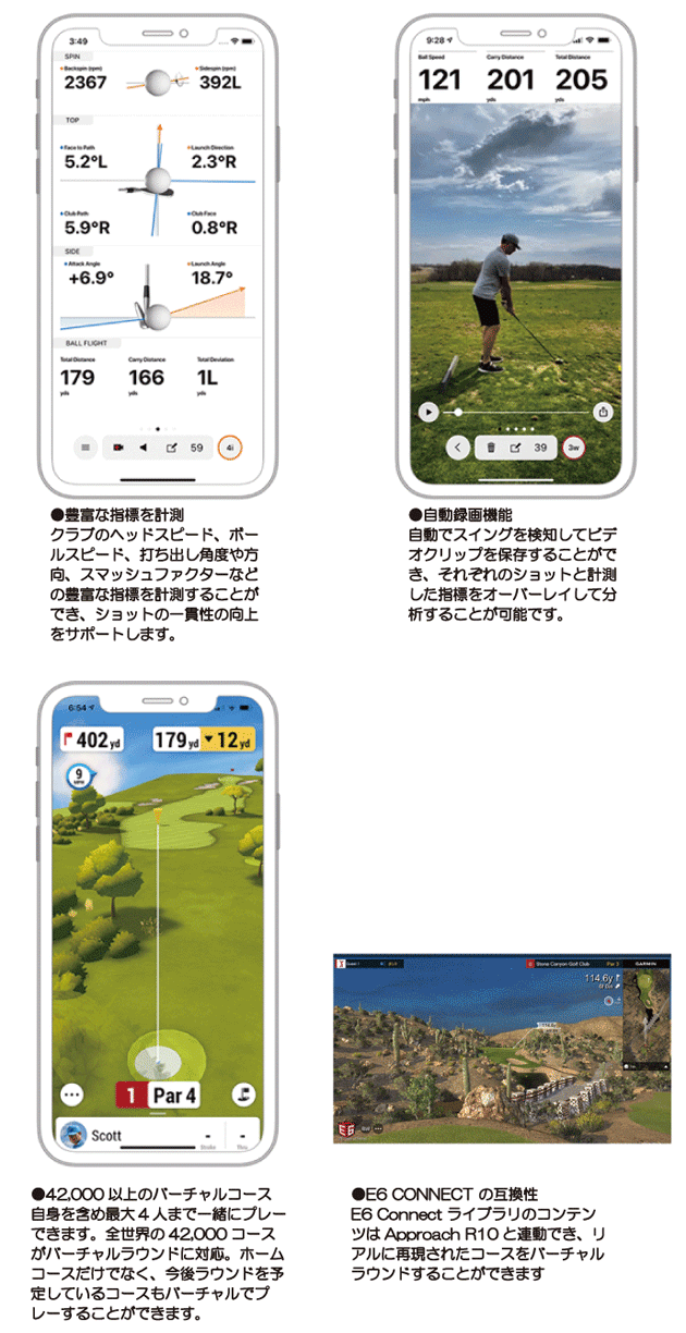 ガーミン アプローチ R10 ポータブル弾道測定器 : ゴルフショップジョ