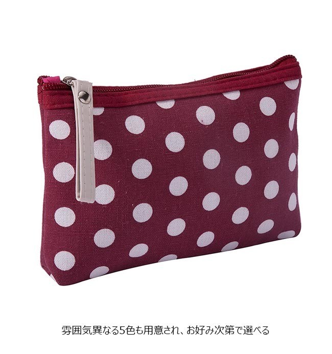 極美品✨PORTER×PUFFY コラボ ポーチ 水玉 ドット柄 - メルカリ