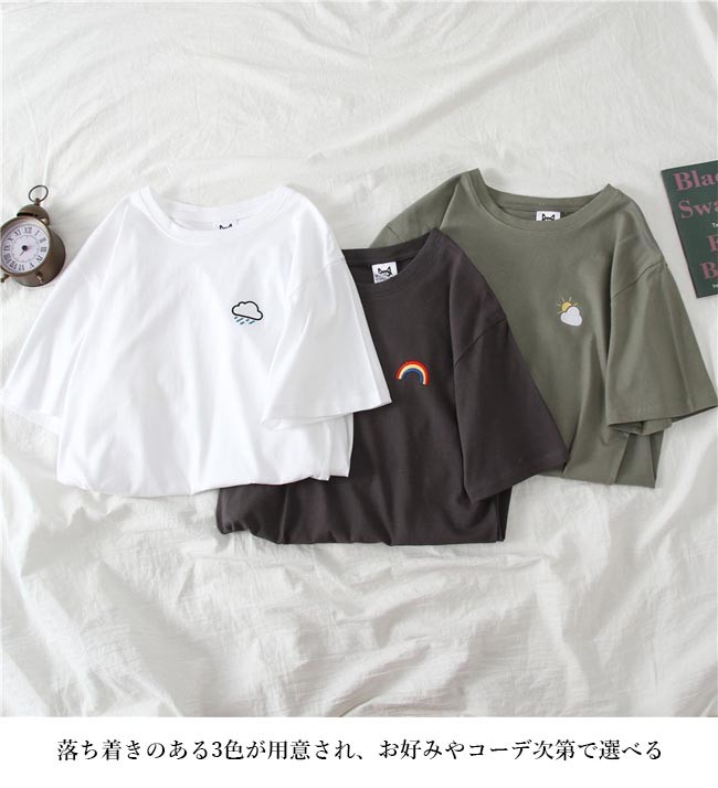 半袖Tシャツ レディース Tシャツ クルーネック サマーTシャツ