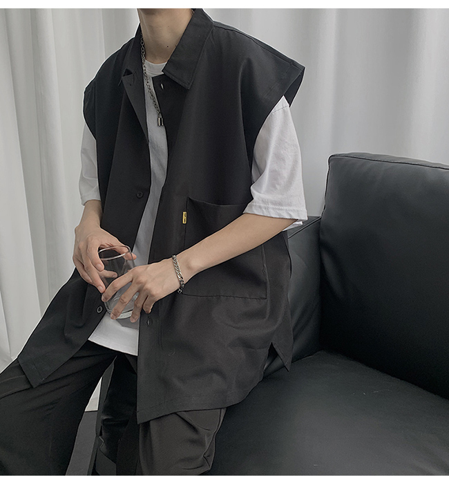 ジレ メンズ ベスト 夏 前あき サマーベスト ゆったり ジレベスト 男性 チョッキ アウター ノースリーブ おしゃれ 前あきベスト 着こなし 送料無料 Bjt04 Le Futur 通販 Yahoo ショッピング