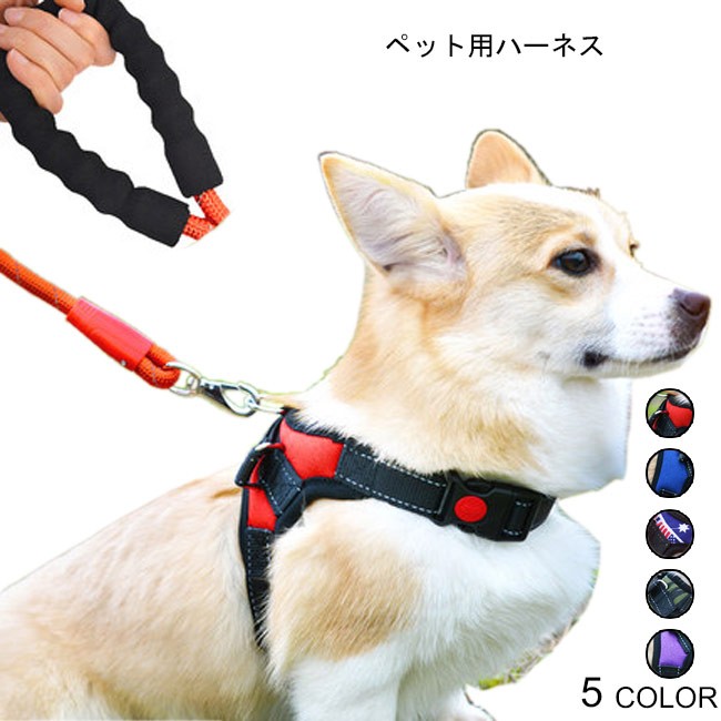 リード ハーネス セットアップ 胴輪 犬服 ２点セット 小型犬 中型犬 ペット用品 ドッグウェア かっこいい 柔らかい持ち手 ペット服 お洒落  :pjh033:Le futur - 通販 - Yahoo!ショッピング