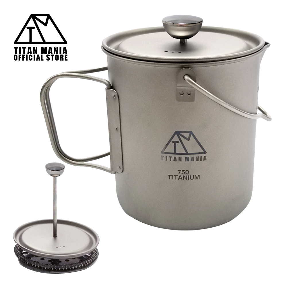 TITAN MANIA（チタンマニア） フレンチプレス チタン製 750ml 軽量