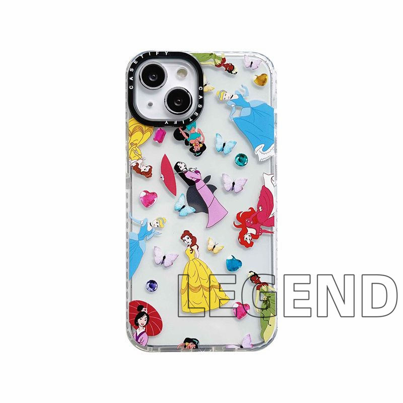 スマホケース ディズニー プリンセス casetify 透明ケース シンデレラ 