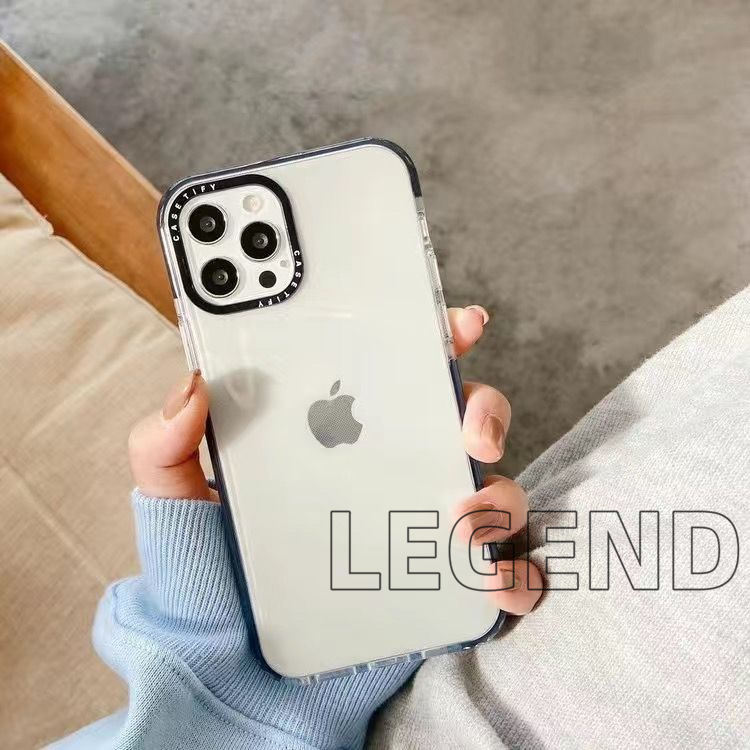 スマホケース casetify iPhoneケース 無地 クリア 携帯ケース 透明 耐衝撃 くすみ iPhone12 iPhone13 iPhone14 iPhone15｜legend-store123｜02