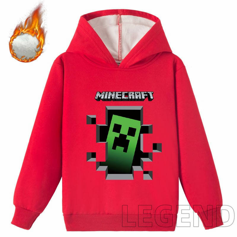 子供服 パーカー マインクラフト Minecraft トレーナー トップス 厚手 長袖 裏起毛 暖か...