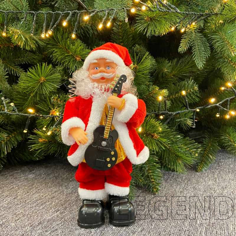 クリスマス サンタ 人形 サンタクロース 置物 音楽人形 ぬいぐるみ 