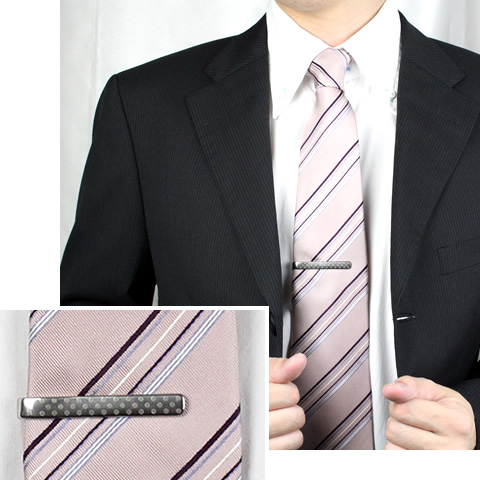 ネクタイピン チタン ドット 水玉模様 名入れ可能 タイピン タイバー タイホルダー スーツ 日本製 金属アレルギー対応 NTP03 レジエ レジェ leger | leger | 05