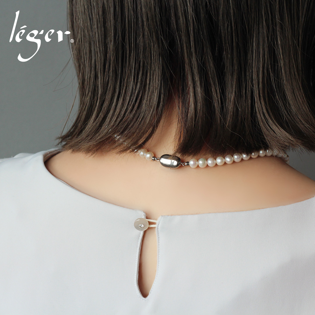 leger（レジエ） 淡水パール ネックレス 42cm チタン クラスプ使用