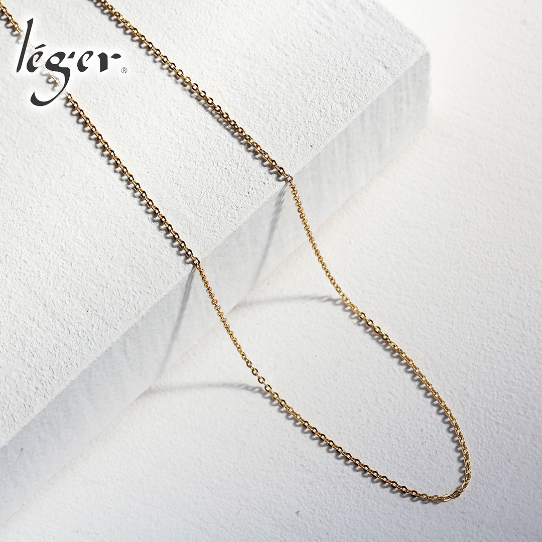 チェーン ネックレス チタン 小豆 IPゴールド 80cm 2.0mm幅 フック カニカン レディース メンズ 日本製 金属アレルギー対応 79cm 78cm 77cm 76cm A80GLF | leger | 01
