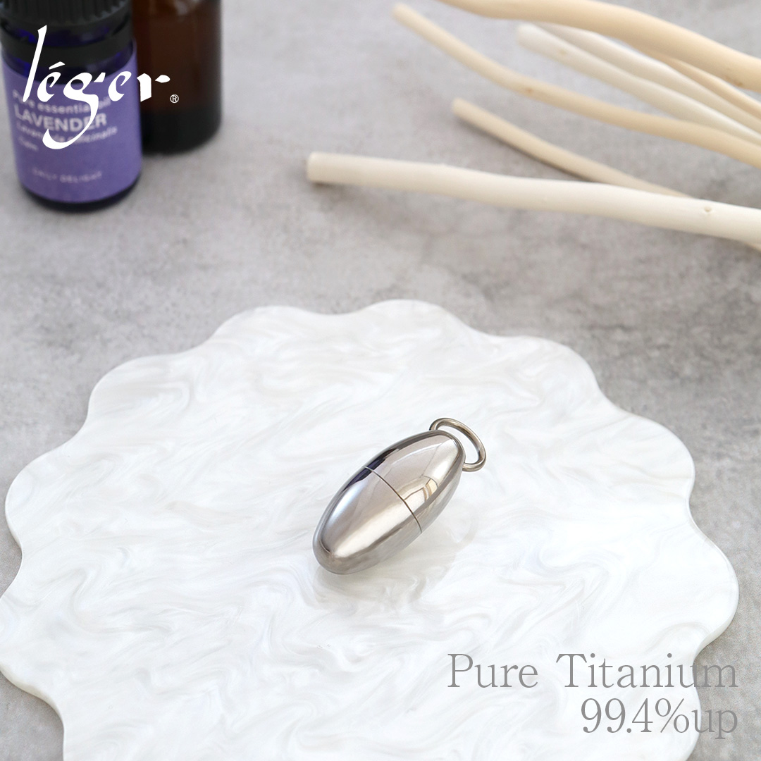 【20%OFFクーポン配布】 チタン アロマネックレス アロマカプセルのみ マルカン たまご 金属アレルギー対応 アロマ アロマセラピー PC31-3 | ブランド登録なし | 01