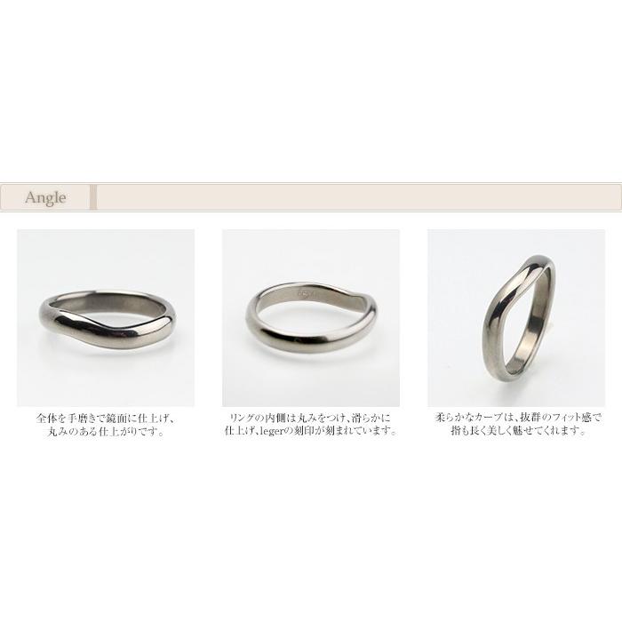 リング 指輪 チタン ゴールド カーブ 3.5mm幅 名入れ可能 メンズ レディース シンプル 日本製 金属アレルギー対応 U02P｜leger｜03