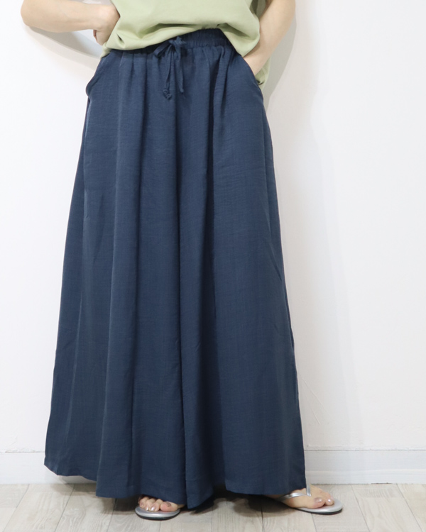 ロイスクレヨン　ロングワイドパンツ　ガウチョ　スカーチョ ロングスカーチョ スカーチョ レーヨン混 春夏パンツ ワイド