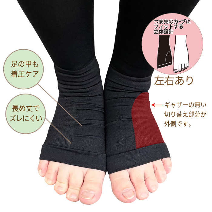 REGART レディース 段階着圧 左右有りソックス メール便2点まで