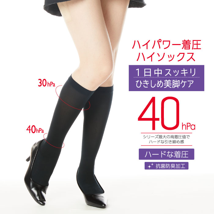 REGART（レガルト） ハイパワー 着圧 ハイソックス ナイロン 強圧 段階