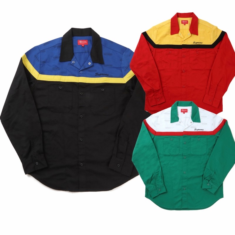 SUPREME シュプリーム COLOR BLOCKED WORK SHIRTアメリカ