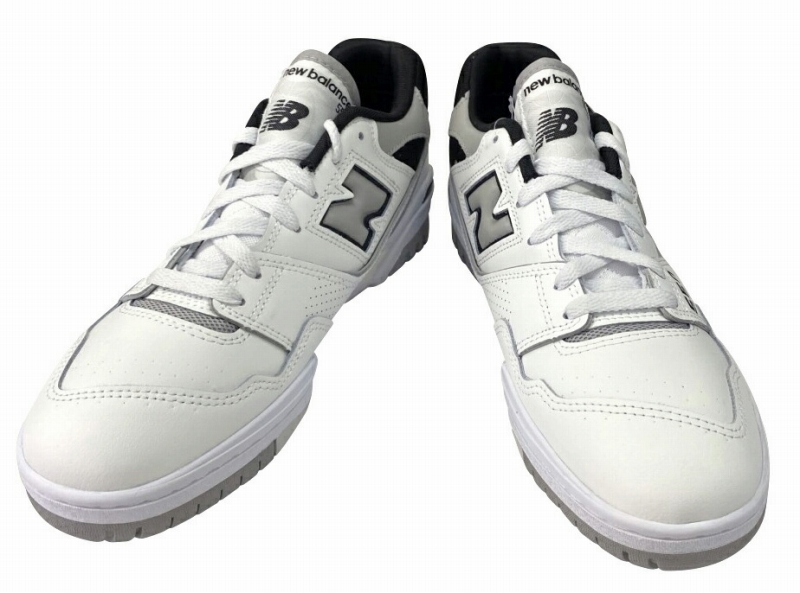 NEW BALANCE「ニューバランス」BB550NCL ホワイト/グレーカラー Dワイズ 海外並行輸入正規品 サイズ交換片道送料無料