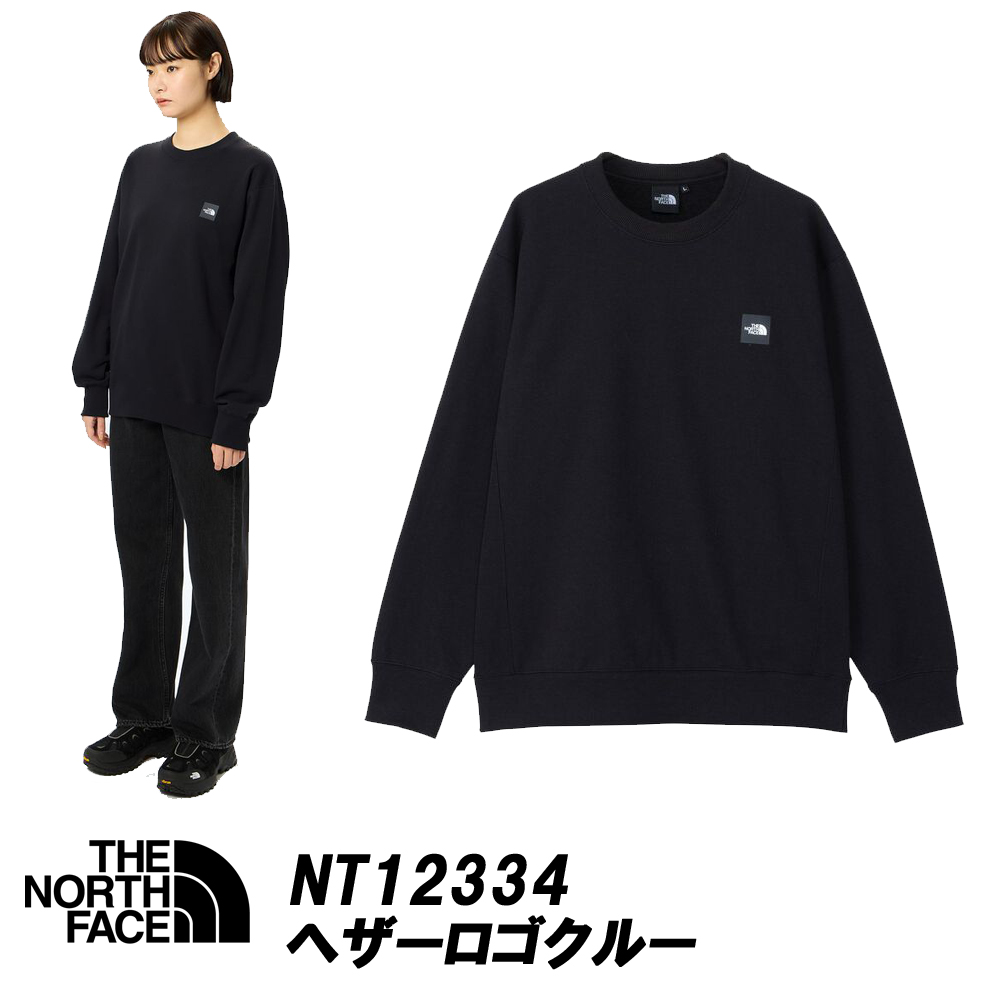 ノースフェイス ヘザーロゴクルー NT12334Ｋ ザ・ノースフェイス ヘザーロゴクルーTHE NORTH FACE品番「NT12334