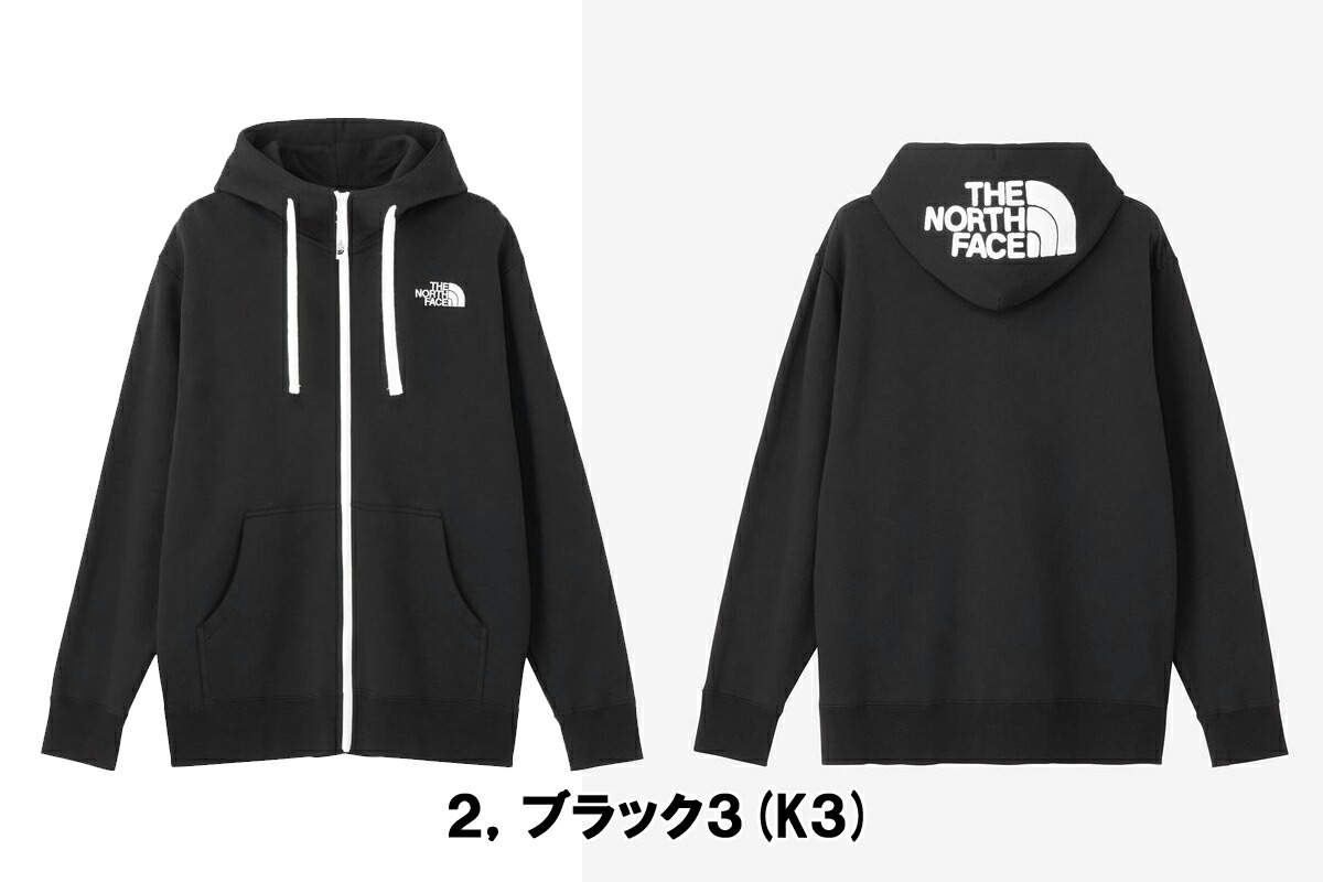 【新品】ノースフェイス NT124442K リアビューフルジップフーディ XL THE NORTH FACE ザ・ノース・フェイス スウェット パーカー