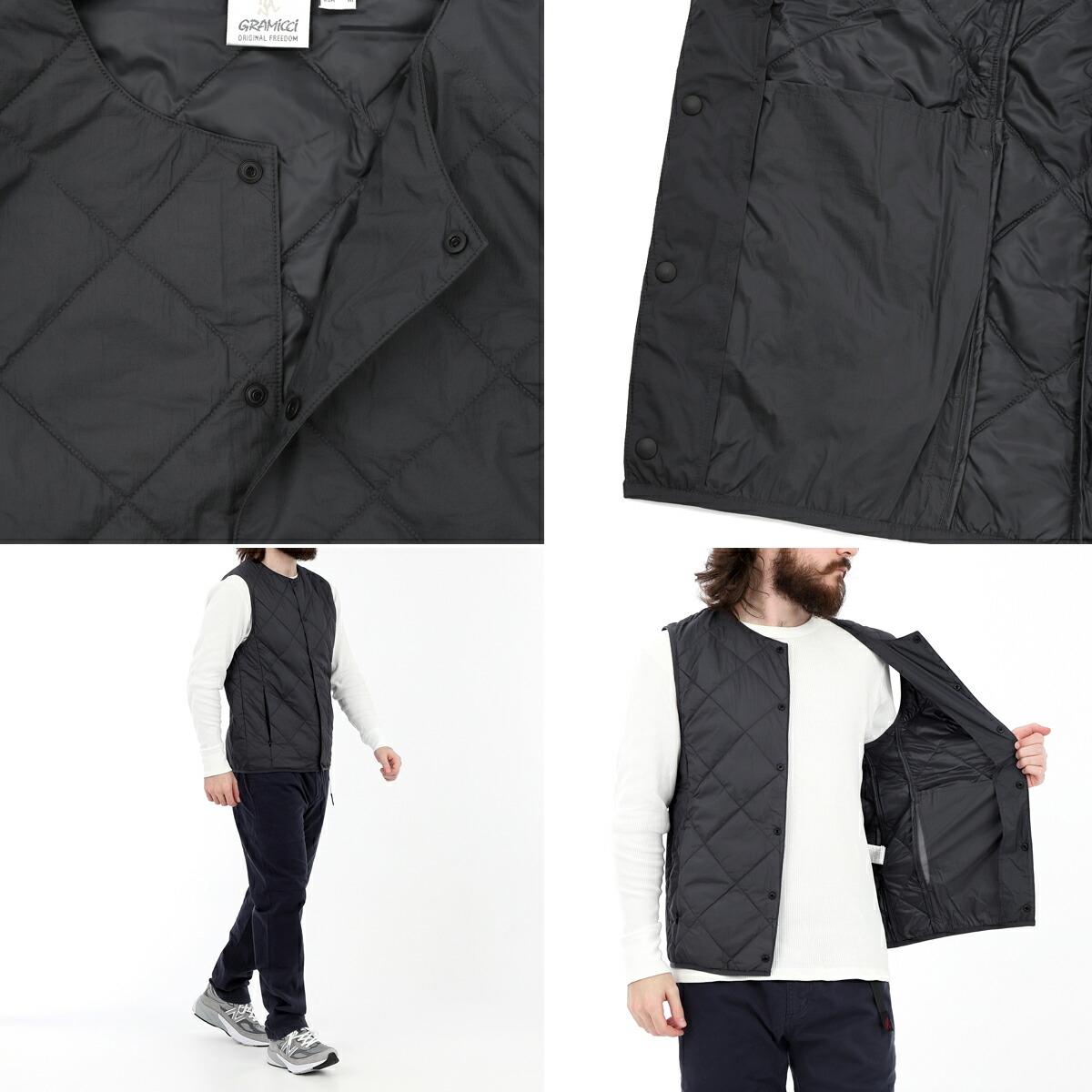 GRAMICCI（グラミチ） サーマルインサレーションキルテッドベスト
