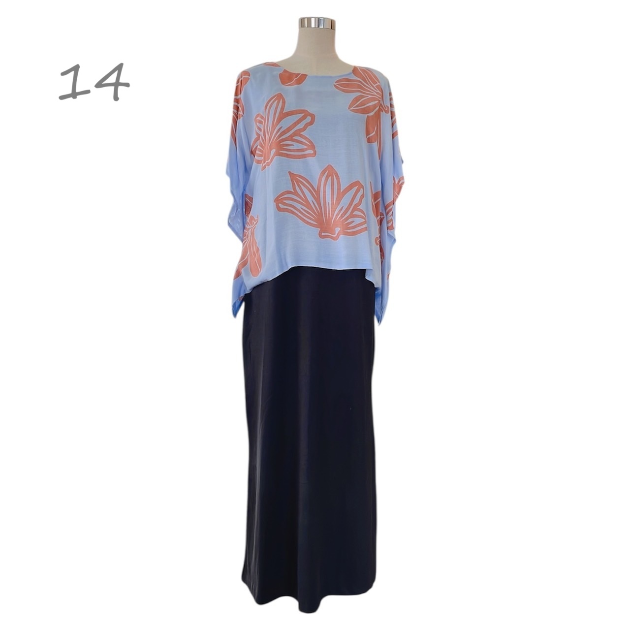 美品◇MALIHINI HAWAII マリヒニハワイ ワンピース フラダンス ハワイアンドレス リゾートウェア フラダンス衣装 フラダンス