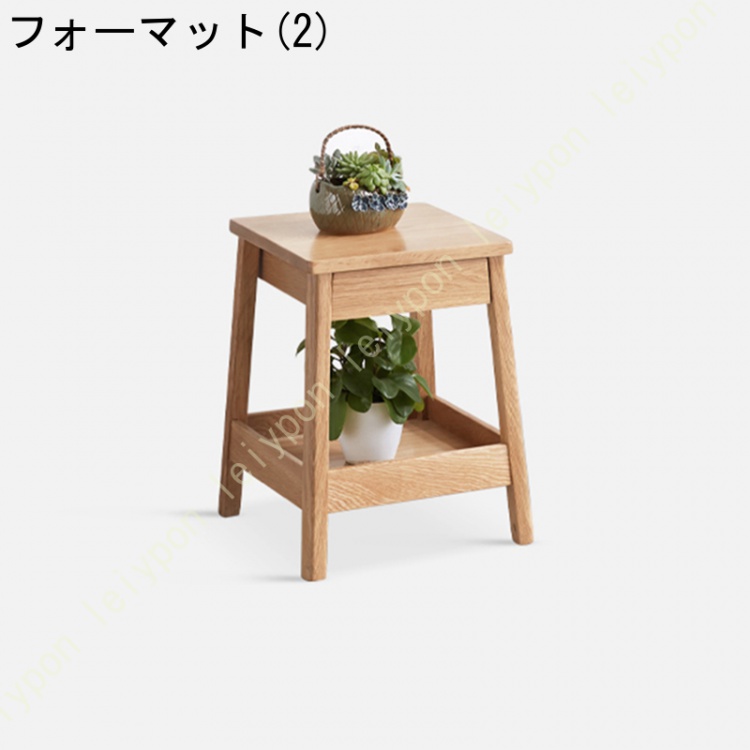 細高 無垢材 黑檀 唐木 花台 置物台 小型 高36cm 重さ 約250g