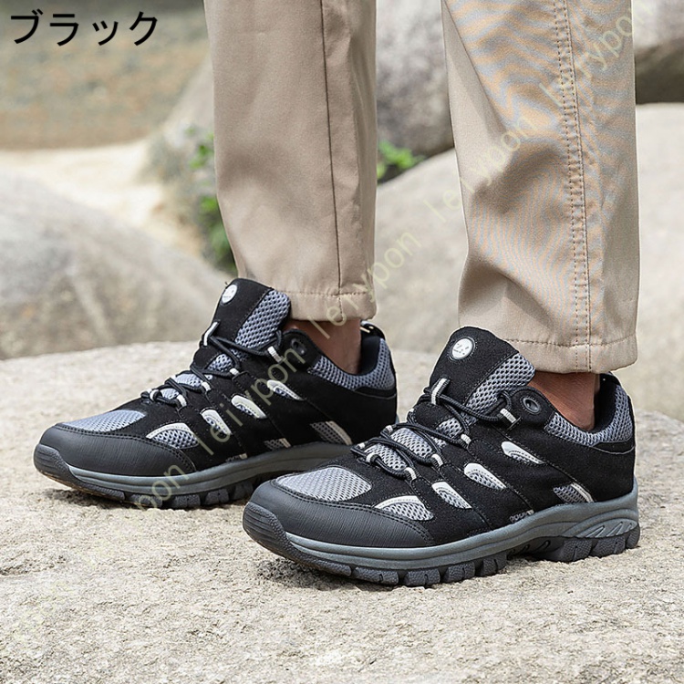 トレッキングシューズ メンズ 防水 登山靴 ハイカット 大きいサイズ アウトドアシューズハイキングシューズ 旅行 屈曲性 疲れない ウォーキングシューズ |  | 01