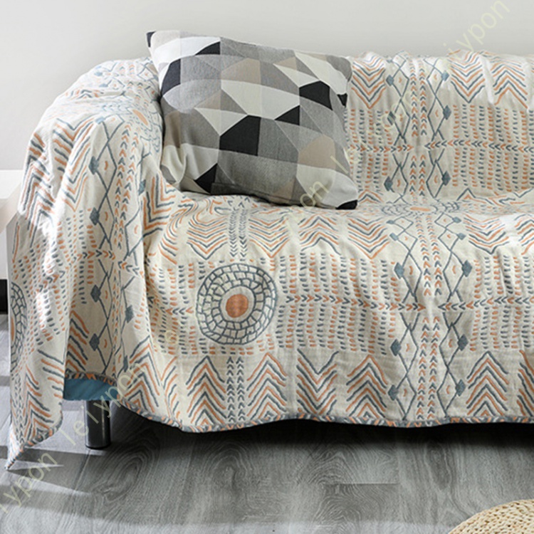 L】Adlang 両面ブロックプリント Handmadeの一点もの 中綿入り L】Adlang 両面ブロックプリント Handmadeの一点もの 中綿入り