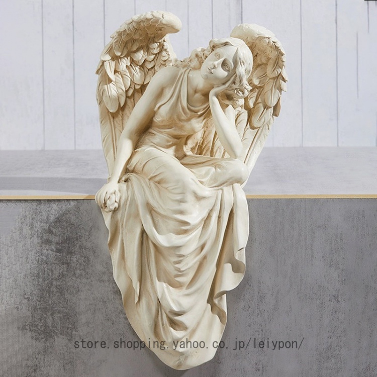 天使 置物 エンジェル 天使の置物 ガーデンオーナメント インテリア オブジェ ガーデン 庭 かわいい 工芸品 ギフト 誕生日プレゼント 置物 癒しグッズ