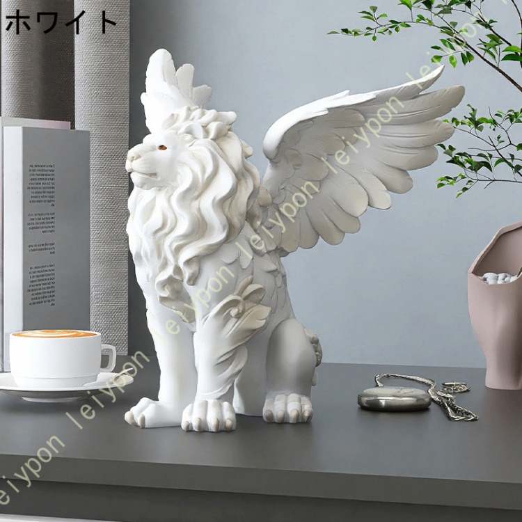 獅子の置物 ホーム オフィス 玄関 卓上 開運 金運アップ インテリア 事務室 お店 レストラン 装飾品 かわいい動物 オーナメント 北欧 雑貨 グッズ おしゃれ_2