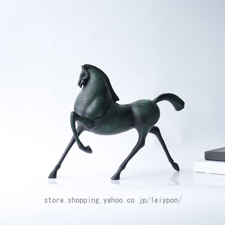 馬 置物 工芸品 かわいい 動物 オブジェ インテリア 装飾品 ギフト 贈り物 風水グッズ 玄関 ホームデコレーション アニマル インテリア雑貨 オーナメント_1