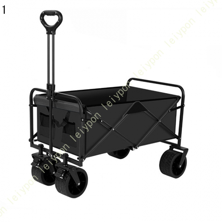 キャリーワゴン フォールディングキャリーワゴン キャンプ アウトドア アウトドアワゴン 耐荷重150kg 自立式 大容量 180L ワイドタイヤ 折り畳みの画像