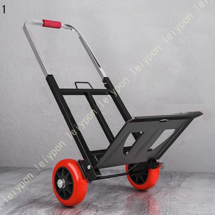 ハンドトラック 折りたたみ 360度回転 静音 コンパクト アウトドア 耐荷重35kg 鋼鉄製 台車 耐荷重 軽量 キャスター付き スッキリ収納 折りたたみ式台車_1