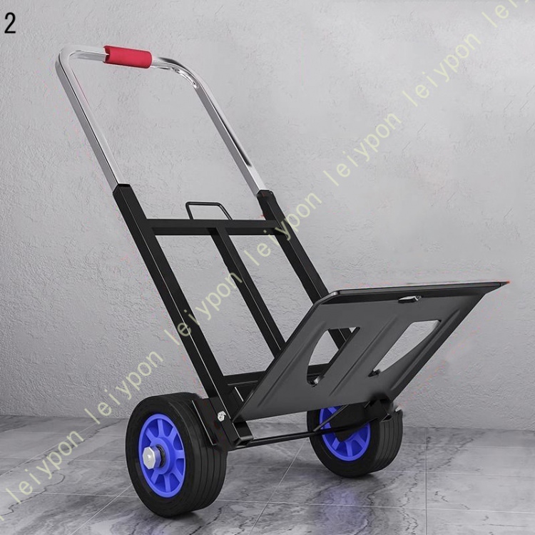 ハンドトラック 折りたたみ 360度回転 静音 コンパクト アウトドア 耐荷重35kg 鋼鉄製 台車 耐荷重 軽量 キャスター付き スッキリ収納 折りたたみ式台車_2