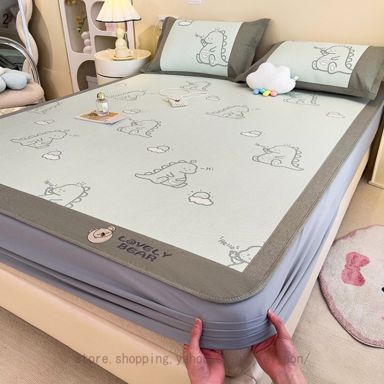 夏用 涼しいシーツ ボックスシーツ 涼しい 通気性良い ベッドパッド 涼しい席 防止ゴムバンド付き ベッドマット 汗取りマットレスパッド パッドシーツ_2