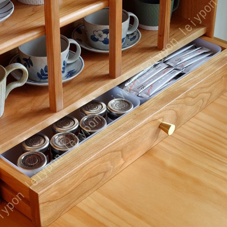 組立式家具　食器棚　小物入れ　ガラス引き戸 食器棚 組み立て式 おしゃれ ガラス スライド シンプル 収納 ラック