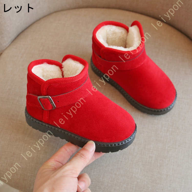 子供ブーツ スノーブーツ 男の子 女の子 キッズ シューズ ウィンターブーツ 滑り止め マジックテープ スエード ウンドトゥ 雪用のブーツ 超可愛い 安い お洒落 |  | 02
