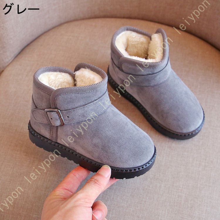 子供ブーツ スノーブーツ 男の子 女の子 キッズ シューズ ウィンターブーツ 滑り止め マジックテープ スエード ウンドトゥ 雪用のブーツ 超可愛い 安い お洒落 |  | 03