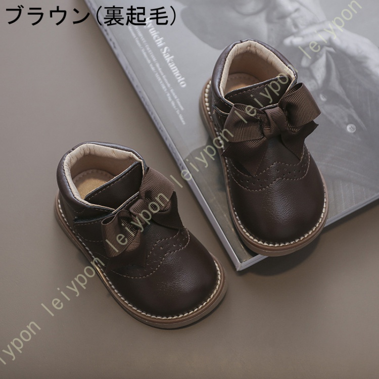 子供ブーツ 男の子 女の子 マジックテープ 蝶結び ウンドトゥ 脱ぎ履き便利 袴ブーツ 通学 旅行 コスプレ もこもこ おしゃれ 履きやすい 裏起毛 ファッション |  | 05