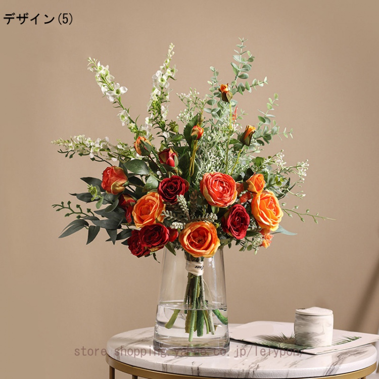 造花 人工観葉植物 インテリア おしゃれ 花瓶付き 枯れない花 フェイク