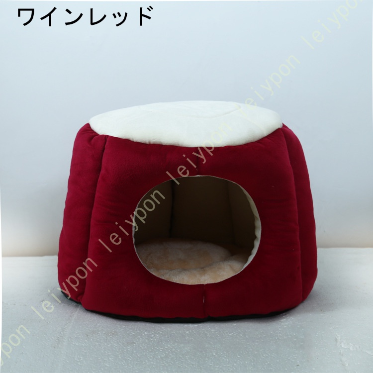 ペットハウス 犬小屋 犬ハウス 犬ベッド ドーム型ハウス 犬 猫 小型犬 多用 2WAY ハチの巣形 洗える おしゃれ コーヒー色 ハウス 寝床 ペットベッド |  | 02