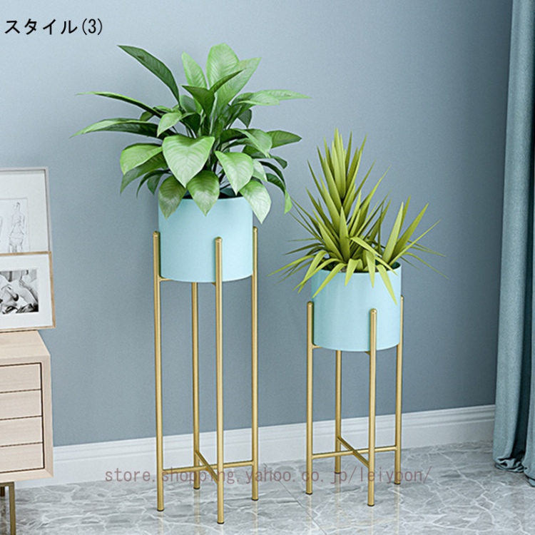 鉢カバー おしゃれ アンティーク スチール 植木鉢カバー プランター