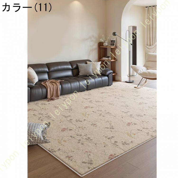 カーペット ラグ シャギー 洗える 遮音 滑り止め 四季適用 防ダニ 抗菌 防臭 ずれにくい 床保護マット 耐久性 厚手 タタミ用 キッチン 床暖房対応