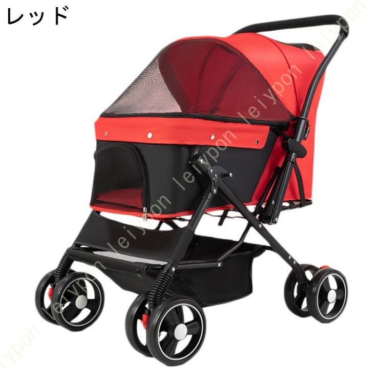 対面式ペットストローラー　ペットバギー　カート Petique ペティーク グレーシア ペットストローラー ペットカート