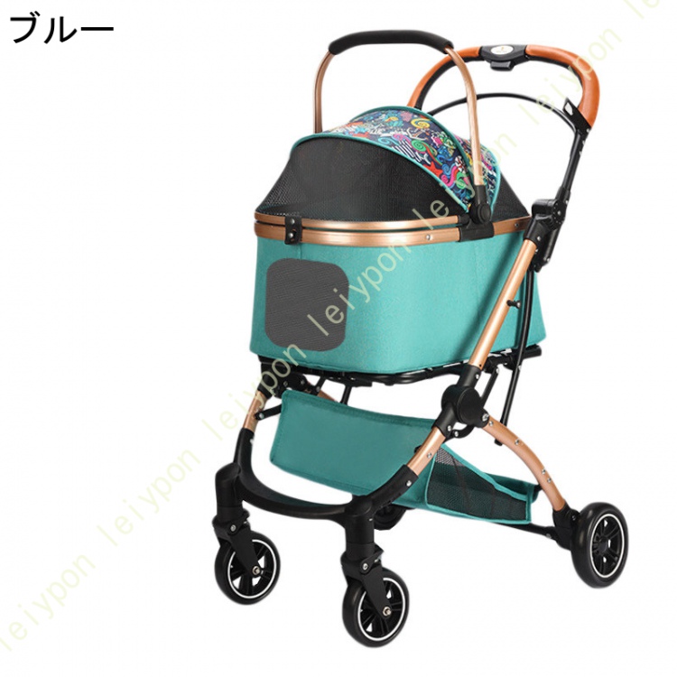 ペットカート 軽量 折りたたみ（色：イエロー系）のおすすめ人気商品