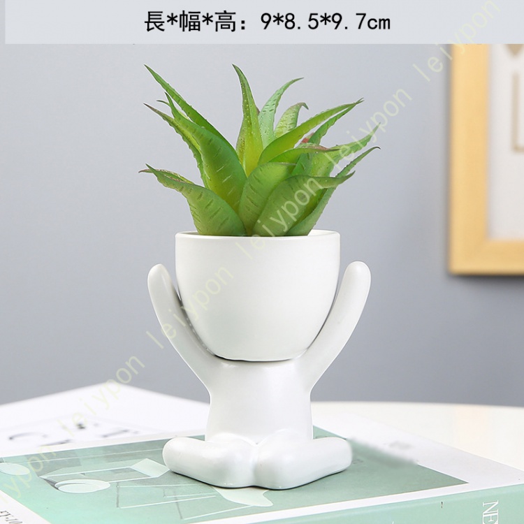 植木鉢 おしゃれ 人形 鉢 かわいい セラミック フラワーポット