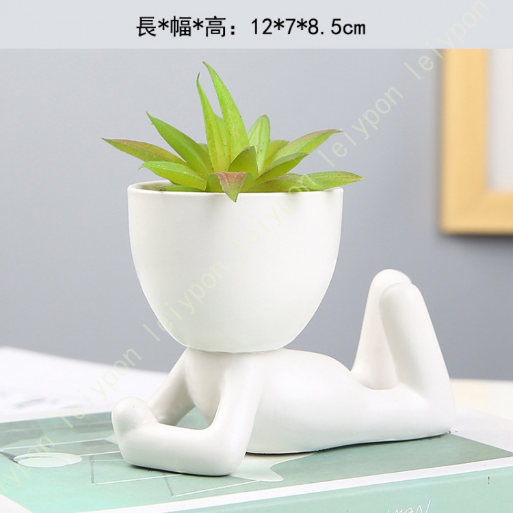 植木鉢 おしゃれ 人形 鉢 かわいい セラミック フラワーポット