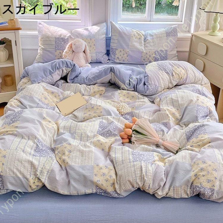 姫系 布団カバー ベッドスカート 掛け布団カバー 3点セット 4点セット シングル 洋式 可愛い 敷き布団カバー 寝具カバーセット おしゃれ レース付き_7