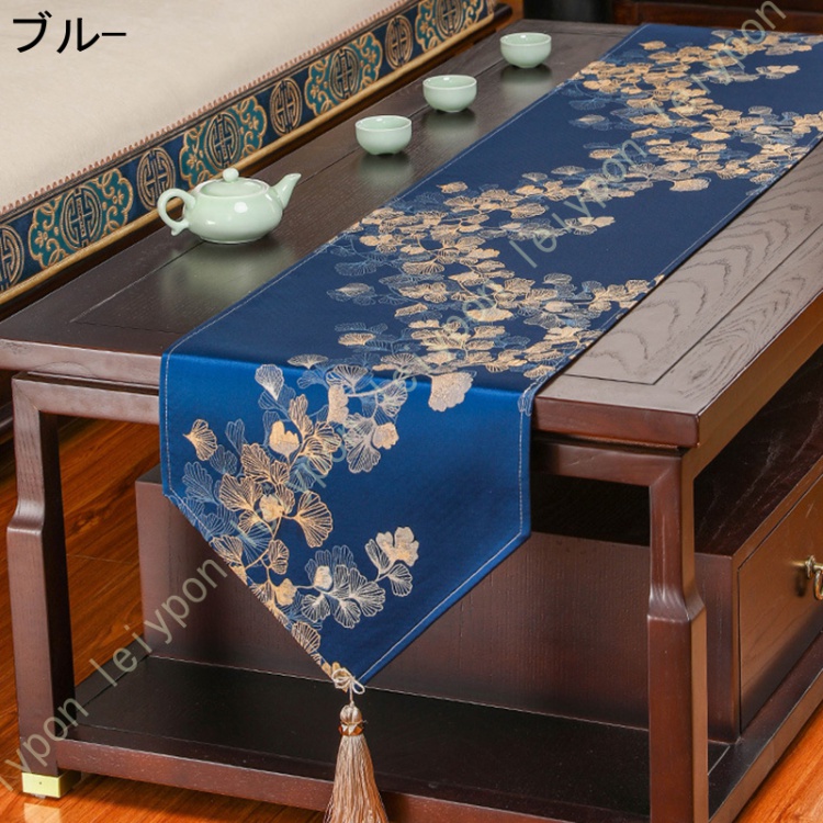 テーブルランナー 33×180cm タッセル テーブルマット テーブルセンター テーブル ランナー テーブルコーディネート おしゃれ 無地 シンプル  リバーシブル 吸水 テーブルセッティング、リネン