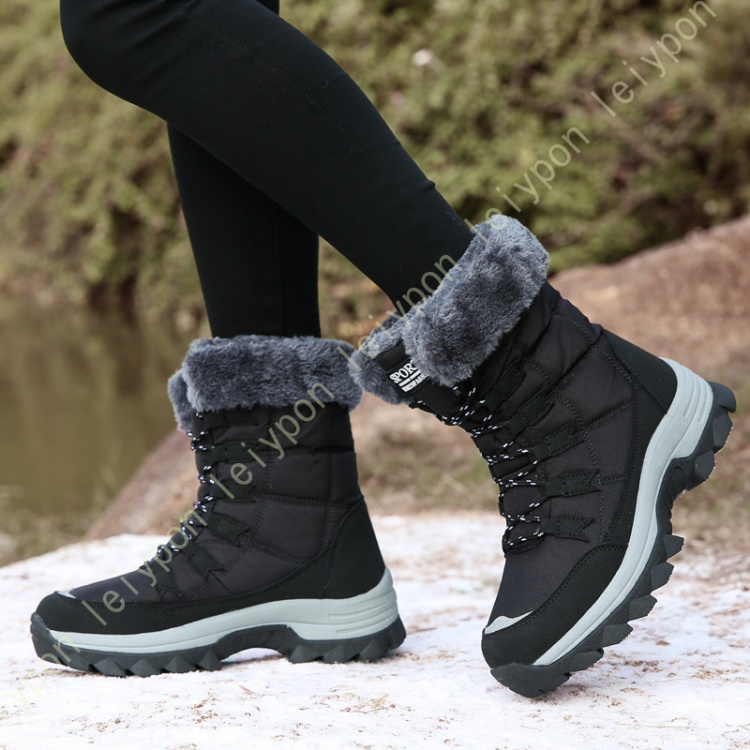 多機能 男女兼用 スノーシューズ 冬靴 透湿防水 バイク ブーツ 防滑