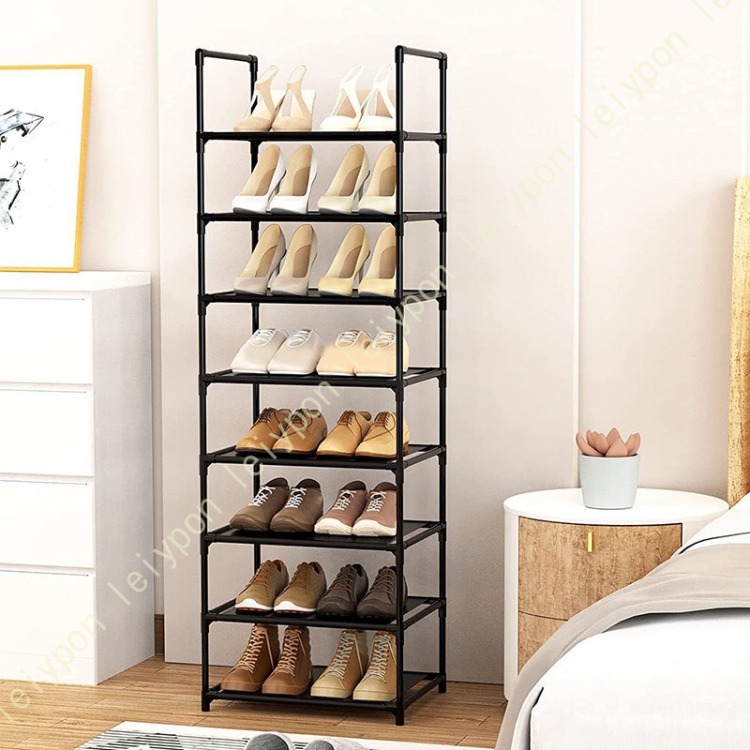 シューズラック スリム 10層 幅42×奥行30×高さ158cm 組立品 シューズラック スリム 靴収納 おしゃれ オープンラック 玄関収納 靴入れ 靴棚 省スペース 下駄箱の画像